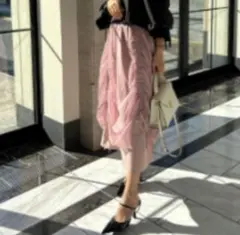 ネコ様専用 しまむらhudson honeyドロストチュールスカートピンク