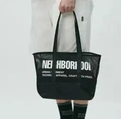 値下げ】NEIGHBORHOOD メッシュ トートバッグ ブラック