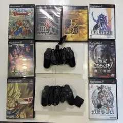 PlayStation 2 本体 ２リモコン2台セット ソフト8付き