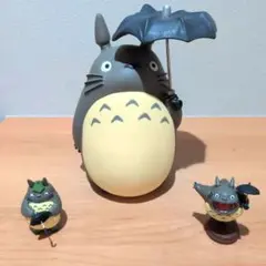 新品、ヴィンテージ】三連風鈴 大中小トトロならび となりのトトロ
