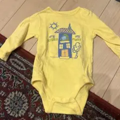 babyGAP イラスト付き黄色ロンパース 70cm