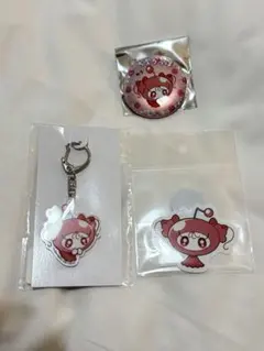 月足天音 ちぇりっぱ 缶バッジ アクリルキーホルダー ステッカー 3点