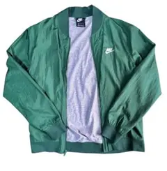 NIKE ナイロンジャケット ブルゾン ジップアップ Mサイズ グリーン