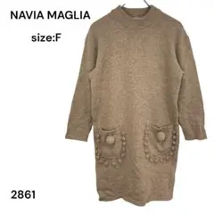 NAVIA MAGLIA ワンピース　ニット　チュニック　FREE ヴィンテージ