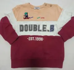 DOUBLE.B 長袖トレーナー　90