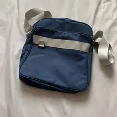 ネイビー ナイロン ショルダーバッグ　スクールバッグ