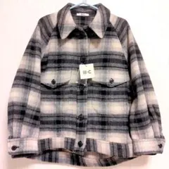 新品　ユニクロ　オーバーサイズジャケット　チェック柄　UNIQLO C