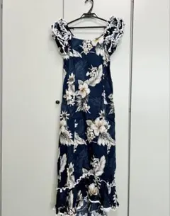 ハワイアンドレス　フリル付き