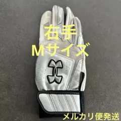 《即購入OK》Under Armour バッティング用手袋 ホワイト　Mサイズ