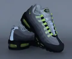 ナイキ ウィメンズエアマックス95 ビッグバブル ネオンイエロー シューズ　新品