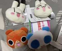 アニマル横町 フェイスマスコット 4種