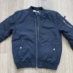 H&M キッズ　ma-1 ブルゾン　ネイビー　120cm 125cm