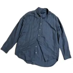 希少ラルフローレン90sシルクリネンシャツ絹麻くすみブルーBLAKEヴィンテージ 希少ラルフローレン90sシルクリネンシャツ絹麻くすみブルーBLAKE