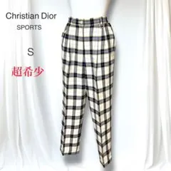 クリスチャンディオールスポーツ 上質ウールパンツ 超希少ロゴ金具 裏地付　極美品