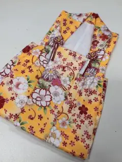 花柄 被布着 黄色 95cm