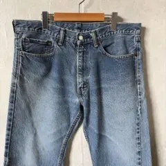 リーバイス505 デニムパンツ W34インディゴブルー カットオフ