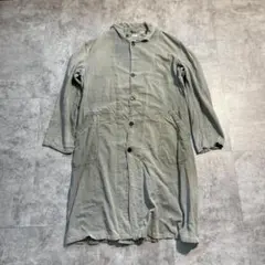 50s フランス軍 ブラックシャンブレー ごま塩 コットンツイル アトリエコート