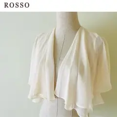ROSSO アーバンリサーチ ボレロ カーディガン 半袖 フレアスリーブ 白のサムネイル