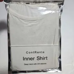 ContRante Inner Shirt M 7部袖インナー 白