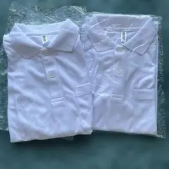 学生服　glimmer ポロシャツ 白 Mサイズ 2枚セットのサムネイル