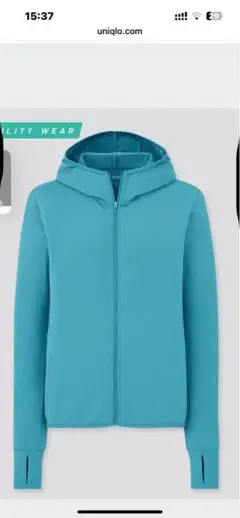 ユニクロ　エアリズムUVカットメッシュパーカ（レギュラー・長袖）