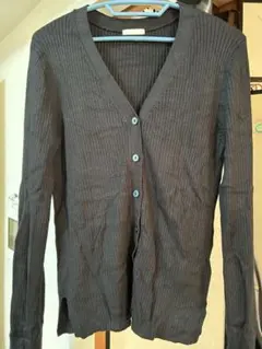 G U ワイドリブVネックカーディガンＬサイズ