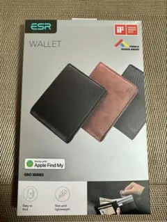 【新品未使用】ESR スマート財布 ブラウン Apple Find my 対応