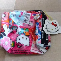 レスポートサック　LeSportsac　ハローキティコラボ　大きめポーチ