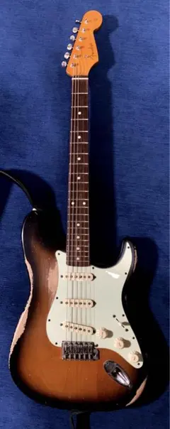 現状品 コンポギター MJTボディ allpartsネック ギブソンピックアップ MJT ST BODY Black + AllParts Neck Stratocaster スタイル Relic(Aged