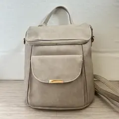 2WAY リュック ショルダーバッグ ベージュのサムネイル