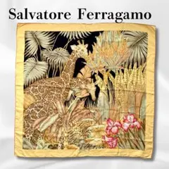 Salvatore Ferragamo シルク スカーフ 鳥柄 aq13094 - メルカリ