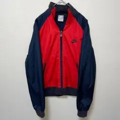Nike ナイキ　ナイロンジャケット　ジャンバー　アウター　レッド/ネイビー　L