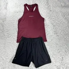 上下セット　マイプロテイン　タンクトップ　トレーニングショーツ　セット　Mのサムネイル