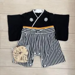 袴ロンパース 男の子（70）＆百日お食い初め飾り