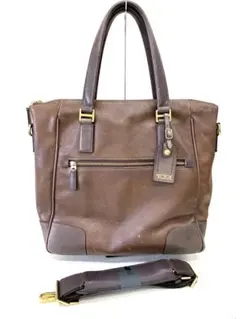 TUMI トゥミ ビーコンヒル 2way トートバッグ レザー ブラウンのサムネイル