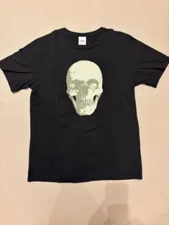 ZARA スカルプリント Tシャツ Mサイズ ブラック