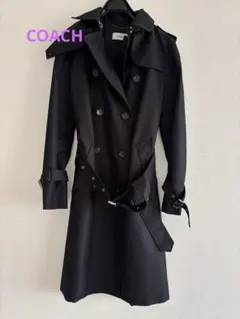 売切値下げ！【一度のみ着用】COACH レディーストレンチコート