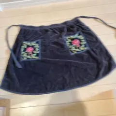 ホットマン黒エプロン　タオル地