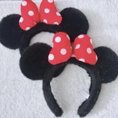 ミニーマウス カチューシャ2個セット