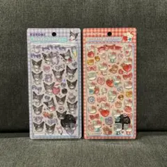 【正規品】ボンボンドロップシール キティ&クロミ 2枚セット