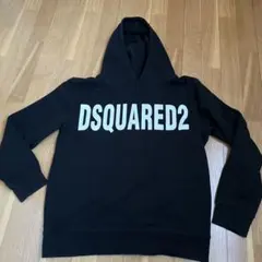 DSQUARED2　バックロゴパーカー　黒