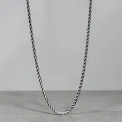 로프 체인 60cm 3mm 스테인리스 체인 실버 알레르기 무료