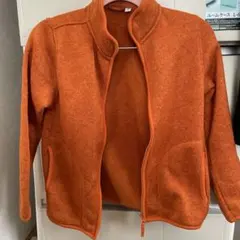 UNIQLO フリースジャケット 140 オレンジ