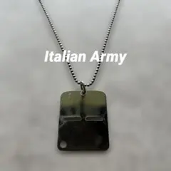 実物 イタリア軍 ステンレス製 ドッグタグ デッドストック　ネックレス　軍モノのサムネイル