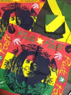 RastaRoots ジャマイカ柄 大判バンダナ 4枚セット