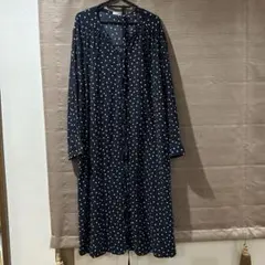 マタニティにも！ゆったり水玉ワンピース・LLサイズ