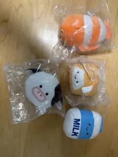 マスコット ぬいぐるみ 4点セット ガチャガチャ