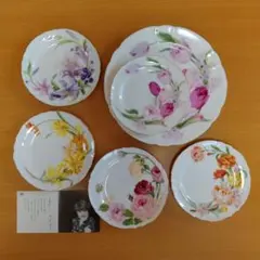 花井幸子 ハナイユキコ 花柄 食器セット プレート 6枚 (大皿1枚・小皿5枚)のサムネイル