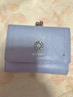 ミッシュマッシュ 二つ折り 財布 パープル