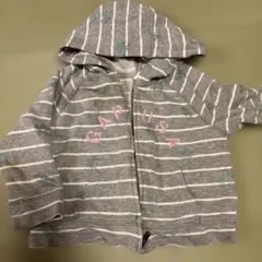 baby GAP ボーダー ジップアップパーカー 12-18M